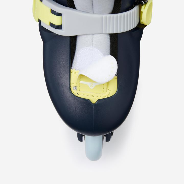 Actual product image Oxelo Play 5 Kids' Inline Skates - Blue/Lemon yellow (32, 34)