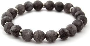 Produktbild Beneto Gray jade bead bracelet MINK87 - Length: 17 cm (L) (17 cm)
