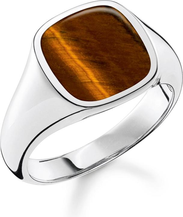 Thomas Sabo Ring Klassisch Tigerauge (62, 925 Silber)