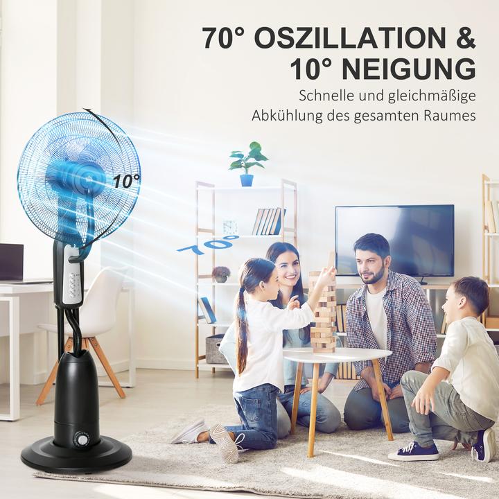 Produktbild Homcom Standventilator mit Wasserzerstäuber (57 dB)