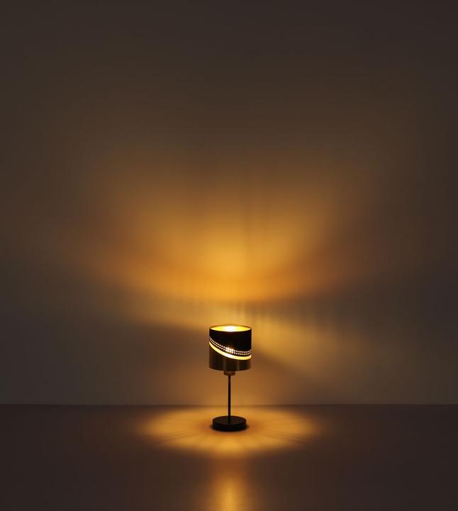 Actual product image Globo Table Lamp Metal Black Matt, 1xe27 (E27)