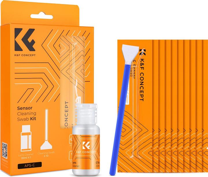 Immagine prodotto K&F Concept Kit di tamponi per la pulizia del sensore APS-C delle fotocamere DSLR o SLR da 16 mm