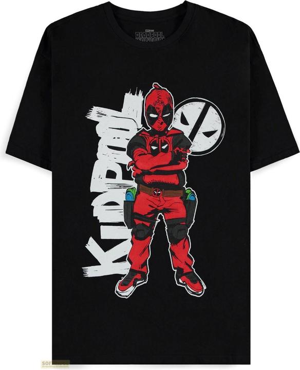 Immagine prodotto Difuzed Deadpool - Kidpool Boy Stance - Maglietta a maniche corte da uomo - L (L)