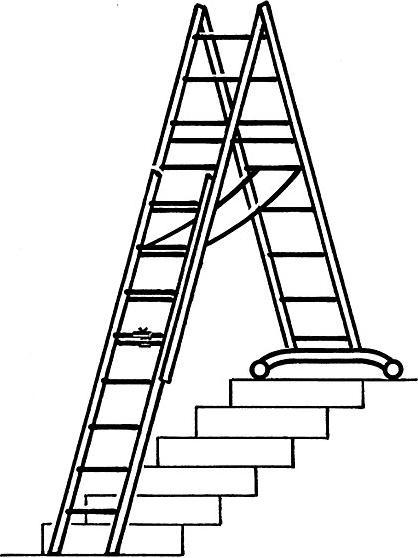 Actual product image Hymer-Leitern All purpose ladder 4047/3x9 (Multi-purpose ladder)