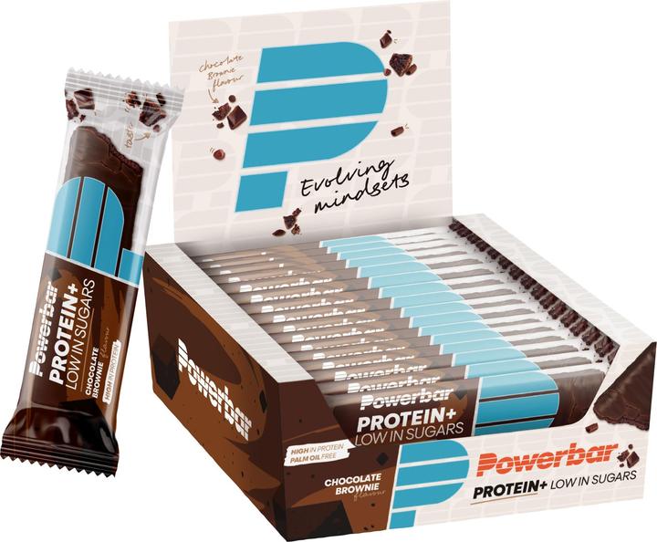Produktbild Powerbar Protein Plus Low Sugar (Brownie, Schokolade, 16 Stk., 560 g)