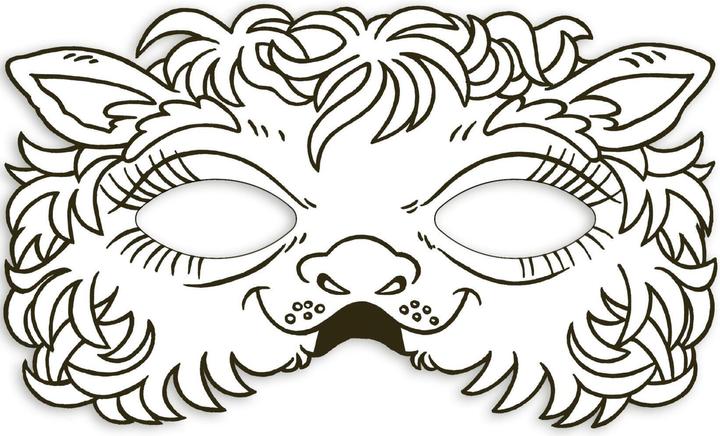 Actual product image Animal masks to colour