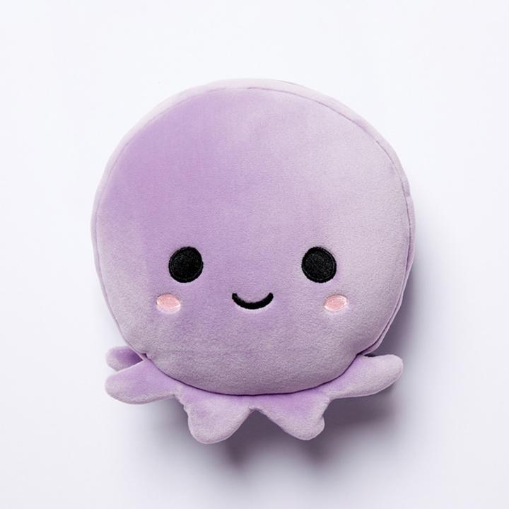 Produktbild Puckator Relaxeazzz Plüsch Oktopus rundes Reisekissen & Augenmaske (Kopf- & Nackenkissen)