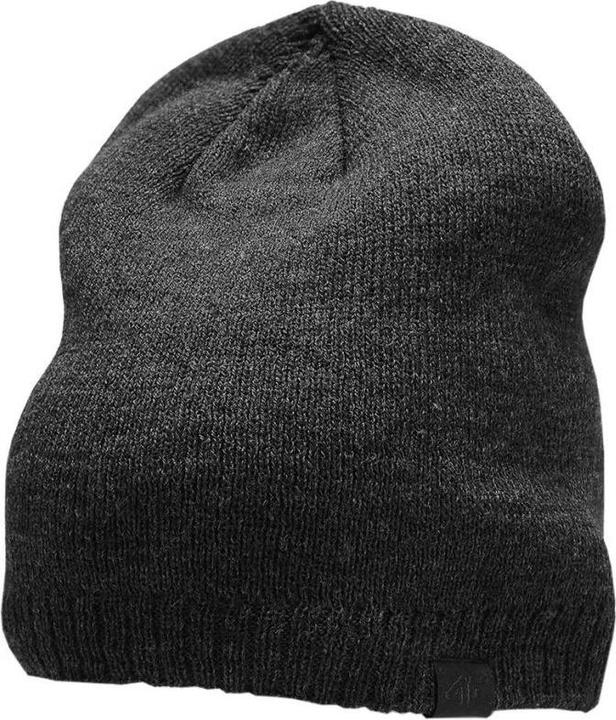 Actual product image 4F Czapka męska ciemny szary melanż H4Z22 CAM002 23M