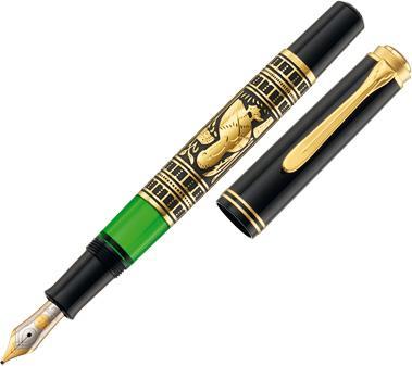 Pelikan Füllhalter M700 Toledo B Etui (Schwarz, Gold, Grün, 1 x)
