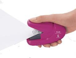 Actual product image Plus Japan Stapler SL-106AB stapleless, green (1056 Sheets)