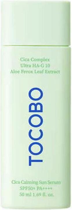 Actual product image Tocobo Cica Calming Sun Serum SPF 50+ PA (Sun lotion, Suntan cream, SPF 50+, 50 ml)