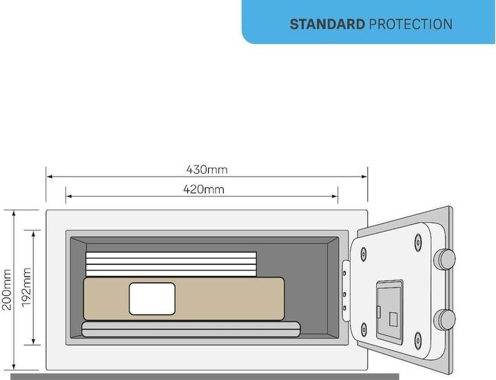 Immagine prodotto Yale Cassaforte per mobili Value Safe, 24 l (24 l)