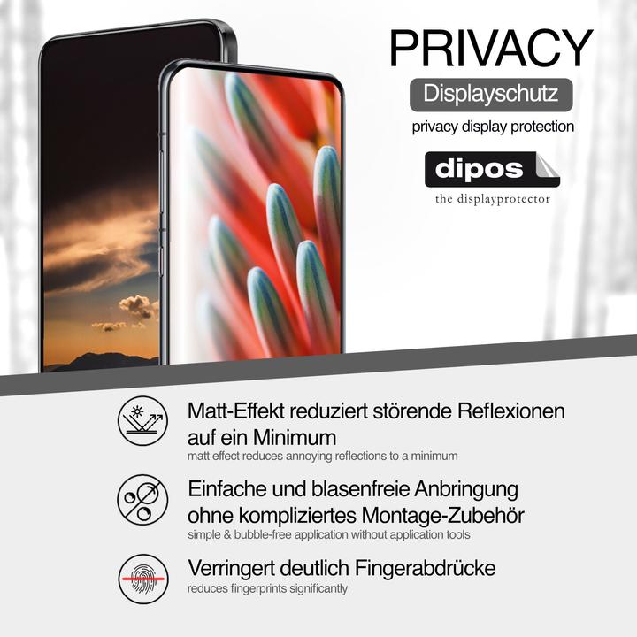 Actual product image Dipos Privacy Screen Protector 4-Way Privacy-Filter (1 Piece, Nokia 7250)