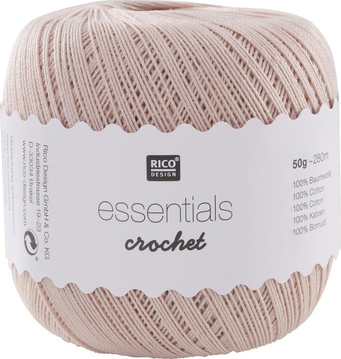 Image du produit Rico Design Fil à crochet et à tricoter Essentials Crochet 50 g, rose clair (280 m)