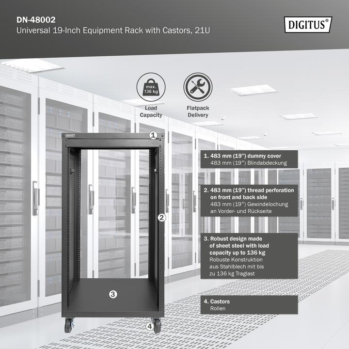 Immagine prodotto Digitus DN-48002 (21 HE, Rack da 19 pollici)