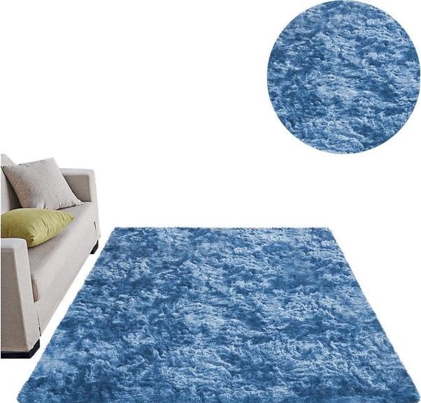 Strado Teppich Ombre Shaggy 160x220 OmbreNavy (Dunkelblau) universal (160 x 220 cm)