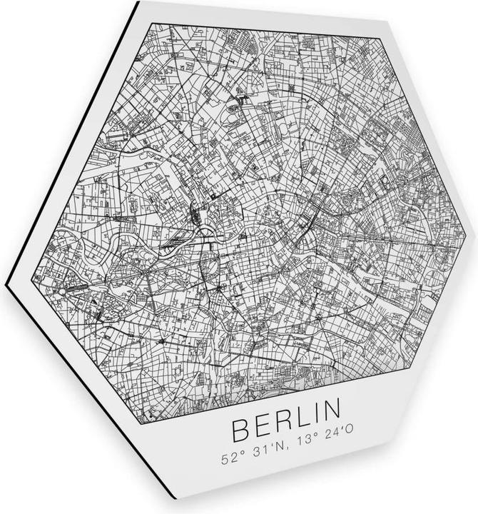 Produktbild Trenddeko Stadtplan Berlin (35 x 30 cm)