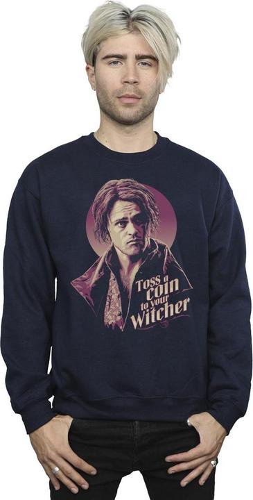 Actual product image Netflix Mens The Witcher Bard Toss A Coin Sweatshirt (S)