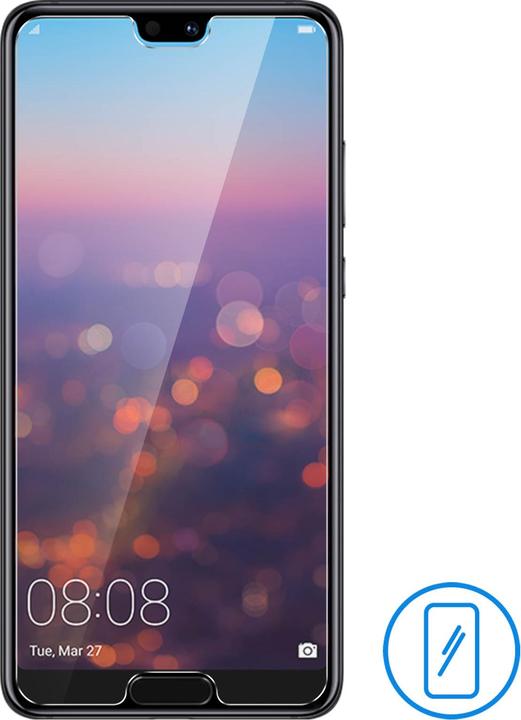Actual product image Avizar Crystal clear film, glass screen protector (1 Piece, Huawei P20)