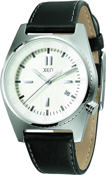 Produktbild Xen Herrenuhr schwarz/weiss XQ0221 (Analoguhr, 42 mm)