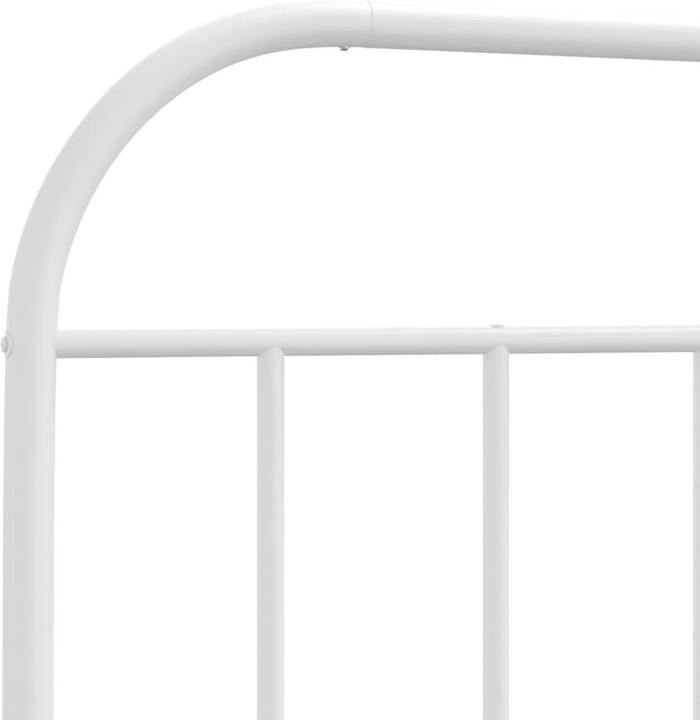 Immagine prodotto VidaXL Kopfteil Metall Weiss 75 cm, Farbe: Weiss (80 x 3 x 100 cm)