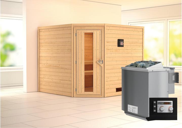 Actual product image Karibu Leona without roof rim (9 KW Bio external control)