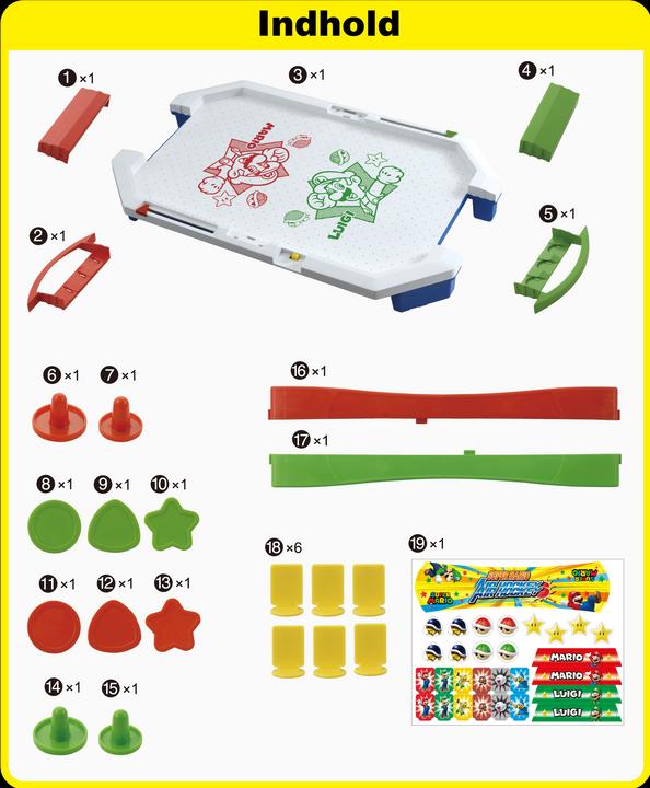 Actual product image Super Mario Air Hockey (Multilingual)