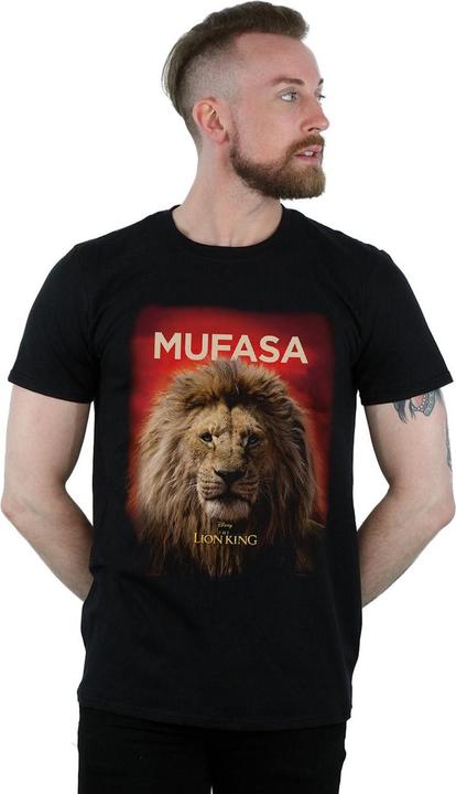 Actual product image Disney Mens The Lion King Movie Mufasa Poster T-Shirt (4XL)