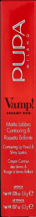 Actual product image Pupa Milano Pupa Vamp! Creamy Duo Cherry Red 11 (Cherry Red)