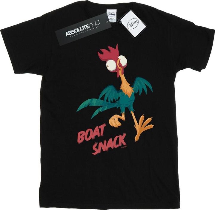 Actual product image Disney Womens/Ladies Moana Boat Snack Cotton Boyfriend T-Shirt (XL)