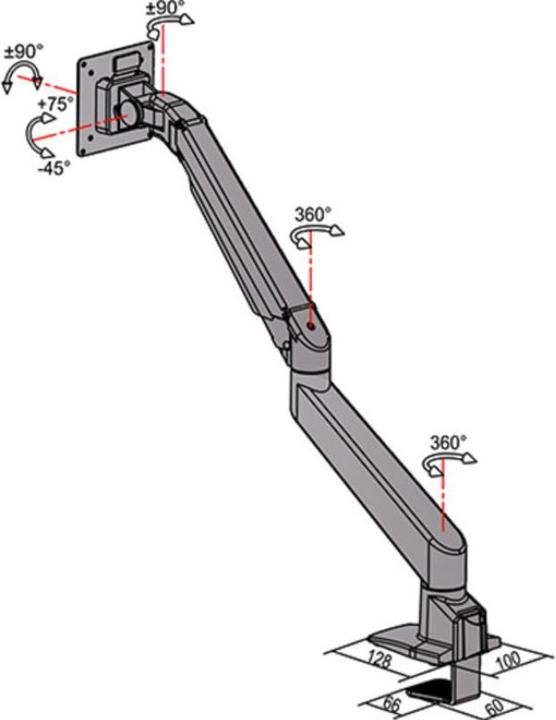 Actual product image Multibrackets MB Gas lift arm HD (Table, 32")