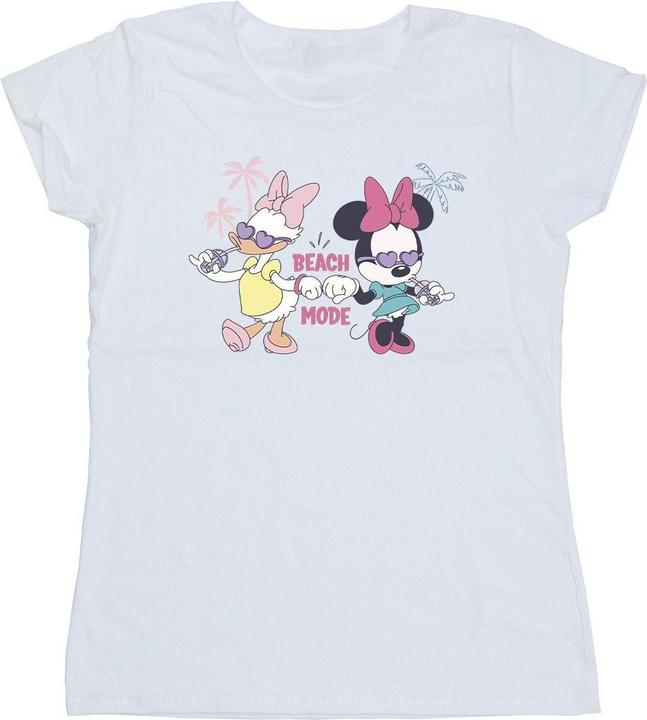 Actual product image Disney Womens/Ladies Minnie Daisy Beach Mode Cotton T-Shirt (XL)