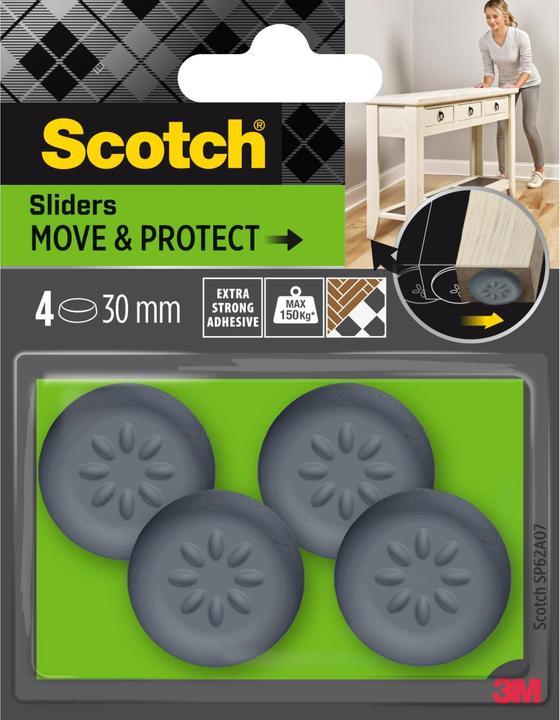 Actual product image Scotch Chair glides (Plug-in gliders, 4 Piece)