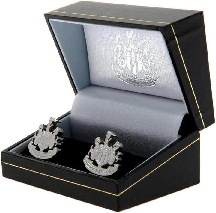 Actual product image Newcastle United FC Crest Stainless Steel Cufflinks (100% synthetic material)