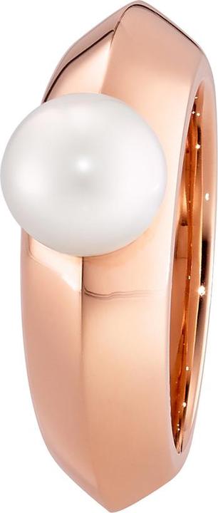 Produktbild Xen Ring mit Perle 8 mm weiss - rosè vergoldet (52)