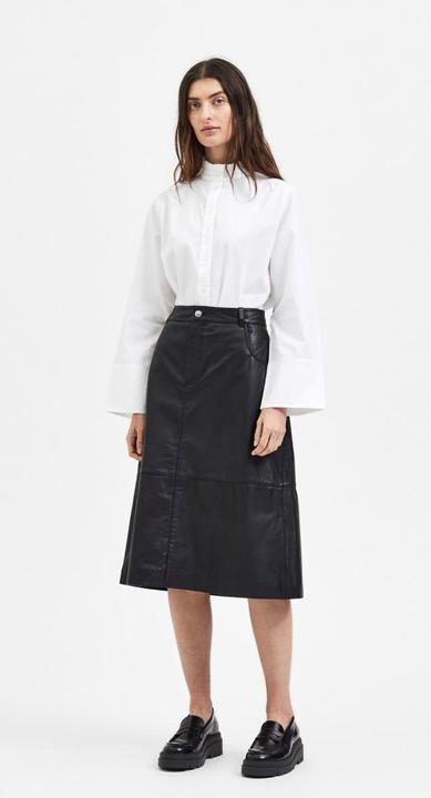 Image du produit Selected Femme Jupe en cuir A-line (34)