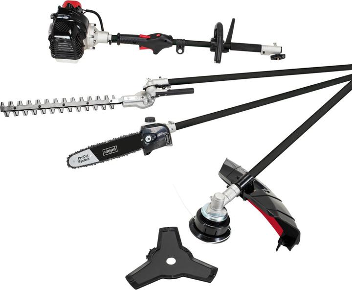 Actual product image Scheppach 4in1 Multi Garden Unit MFH3300-4P 1.22PS (Trim line, Metal cutting blade)