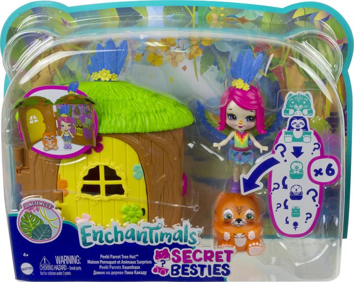 Image du produit Enchantimals Maison Perroquet & Animal Surprise - Mini-poupée - Dès 4 ans