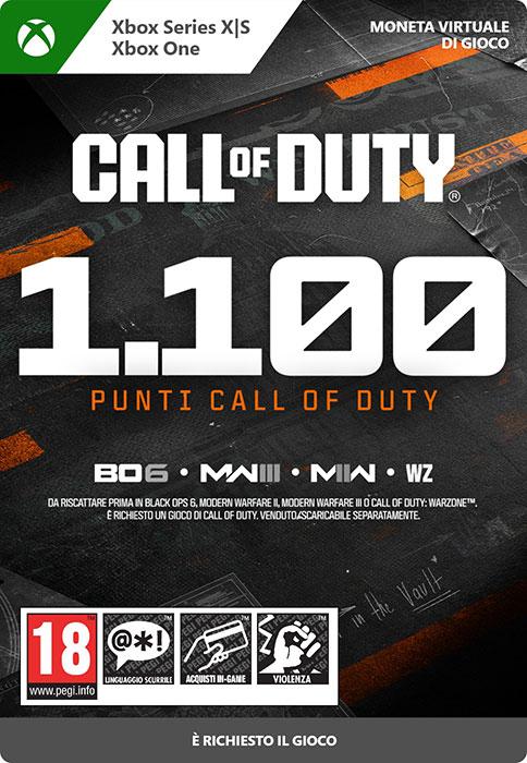 Produktbild Microsoft Xbox Call of Duty Points - 1,100 Download Code (1.10 CHF)
