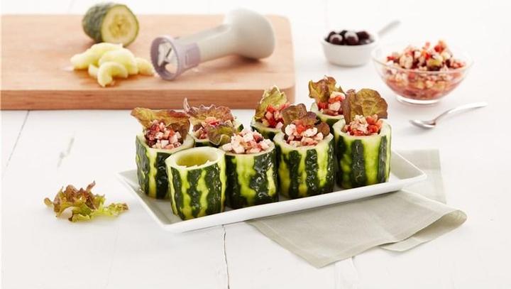 Image du produit Lékué Coupe-légumes Veggie Cup Blanc/Violet