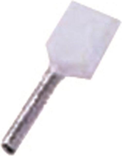Intercable Isoleret dobbelt terminalrør hvis 2x0,5mm2 L=8mm - (100 stk.)