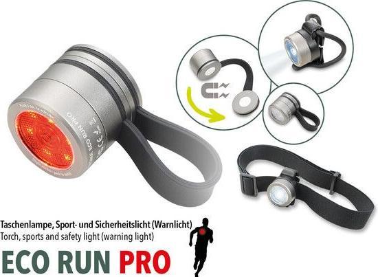 Produktbild Troika ECO RUN PRO Taschenlampe Sport- und Sicherheitslicht, LED, 5 Leuchtfunktionen, 4 accessoires zur Bef (7 cm)
