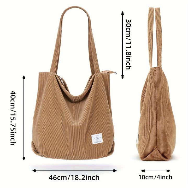 Produktbild Only-Bags.Store Cord Umhängetasche, minimalistische einfarbige Tragetasche, All-Match Lagerung Handtasche