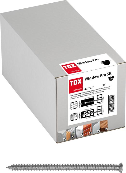 Produktbild Tox Rahmenschraube Window Pro SK 7,5/212 mm 100 Stck (100 Stk.)