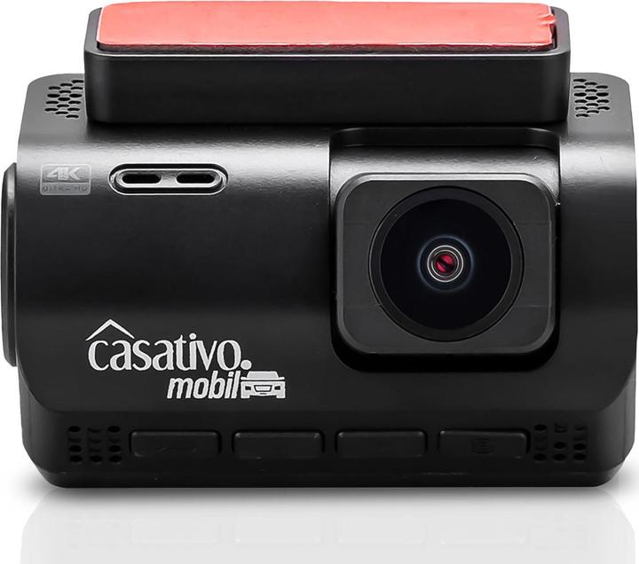 Casativo Dashcam 4K-UHD avec GPS, vision nocturne, G-Sensor, WDR, WLAN & App, angle de 140 (Écran intégré, WiFi, Vision nocturne, Récepteur GPS, Accéléromètre, Microphone intégré)