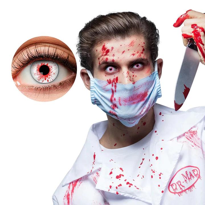 Produktbild Boland Kontaktlinsen Dr. Killer: Wochenlinsen (rot-weiss)