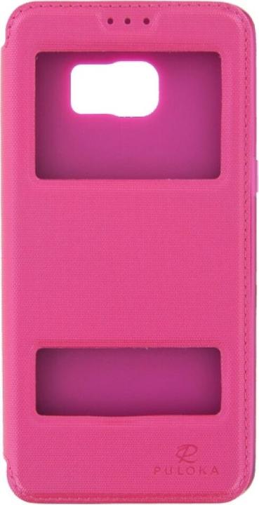 Image du produit Puloka Étui à rabat Samsung Galaxy S6 Edge Plus rose (Samsung Galaxy S6 Edge+)