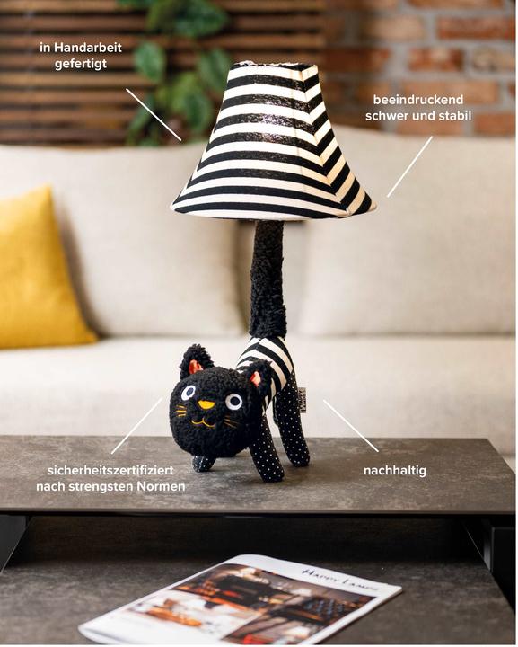 Image du produit Happy Lamps Baby Luna le bébé chat, lampe de table LED, fait main (450 lm)
