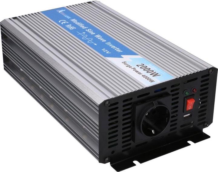 Produktbild Extralink VOLTAGE CONVERTER 12V - 230V, 2000W, MODIFIED SINUS OPIM-2000W