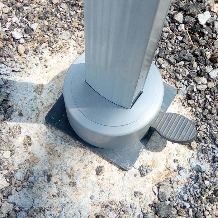 Actual product image Mendler Ground sleeve for luxury traffic light umbrellas, ground anchor umbrella stand 35x19x19cm - 107320